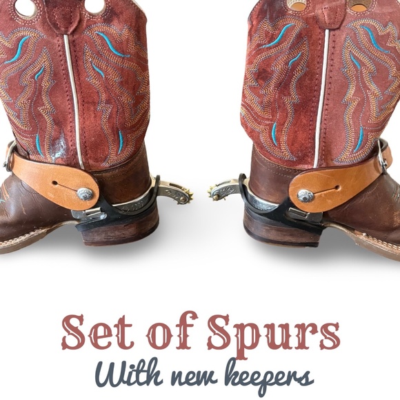 Other - Boys - Leather Strap, Cowboy Boot Spurs and Keepers - Youth